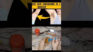 Permanent fair underarms in 5 minutes shorts underarmsblacknessremove fyp skincare [upl. by Nesrac719]