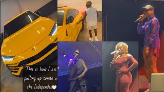 Shatta Wale pulled up Lamborghini Urus at Independence Square show KidiWendy ShayYpee performance [upl. by Tacita225]