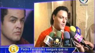 pedro fernandez confirma que no invito a su hermano a su boda 171010 [upl. by Dott831]