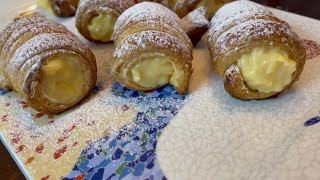 Cañoncitos de crema pastelera │ Descarga la receta [upl. by Hendrix]