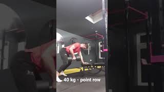 40 kg  3 point row [upl. by Niamrahc498]