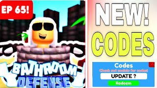 UPDATE🔥EP 65BATHROOM TOWER DEFENSE X CODES OCTOBER 2023 ROBLOX BATHROOM TOWER DEFENSE X CODES [upl. by Nylidnam904]