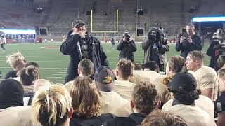 2021 WIAA State Football HC Louis Brown addresses his Franklin team after their D1 title [upl. by Akina]