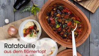 Ratatouille aus dem Römertopf  einfach amp lecker [upl. by Gunar]