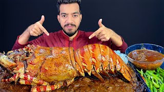 3KG GIANT KING LOBSTER🦞ASMR SPICY SEAFOOD BOIL  ASMR MUKBANG GIANT KING LOBSTER EATING SHOW [upl. by Adele]