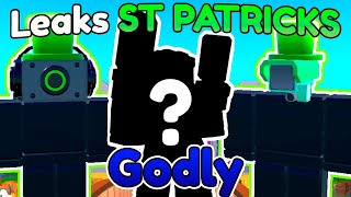 ¡LEAKS DE LA ACTUALIZACION DE ST PATRICKS ¿NUEVO GODLY 🚽😲  Toilet Tower Defense Roblox [upl. by Isawk]