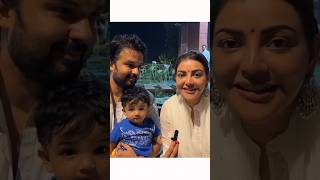 Kajal Aggarwal with Gautam and her son Neil amp Nisha Aggarwal about Maitreyi dadashreeji [upl. by Attenauq889]