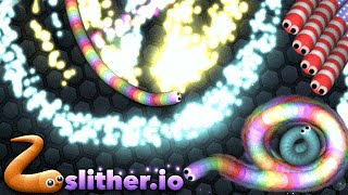 Slitherio 37K Best Trick Slitherio Similar Game to Agario Solo Gameplay [upl. by Roswell]