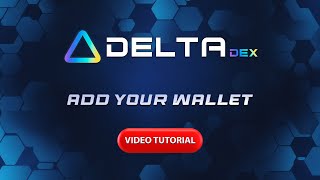 How to Add a Withdrawal Wallet on DeltaDexio VIDEO TUTORIAL [upl. by Neelear109]