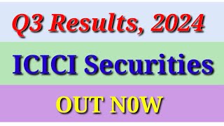 icici securities q3 results 2024  out now  icici securities q3 results  icici securities share [upl. by Niarda]