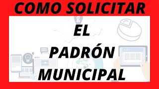 ✅ Como SOLICITAR el EMPADRONAMIENTO MUNICIPAL ✅ [upl. by Neirda16]