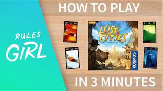 How to Play Lost Cities in 3 Minutes  Rules Girl [upl. by Ecinahc694]