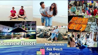 Mandarmani Tour  Mandarmani Sea Beach Market  Sunview Resort Mandarmani  Mandarmani Shopping Vlog [upl. by Eb403]