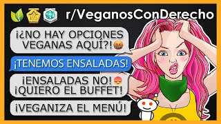 quotVEGANA CON DERECHO EXIGE UN BUFFET SIN CARNEquot rVeganosConDerecho [upl. by Turley]