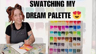 Swatching my dream palette [upl. by Lura617]