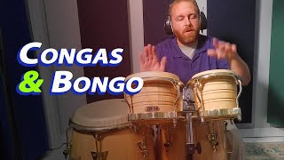 Congas and Bongo Setup  Percussion Lesson [upl. by Esojnauj]