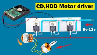 Brushless BLDC motor ESC controller using irfz44 CD HDD motor driver [upl. by Erika]