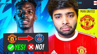 ITS TIME TO SELL POGBA😡  FIFA 22 MAN UNITED CAREER MODE EP4 [upl. by Ymer56]