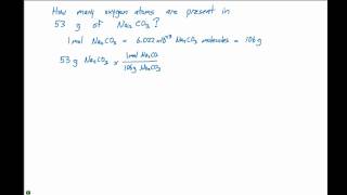 34 Grams to Atoms Example Problem [upl. by Margot]