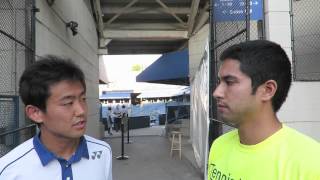 Yoshihito Nishioka Interview  2015 Citi Open [upl. by Sucramad]