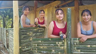 Two sisters Luyen Mai cut down trees worked in the kitchen and built a new place to live [upl. by Jonis]