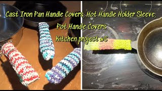 EP 33 Cast Iron Pan Handle Covers less than 15 minutes 22 needle circular knitting machine [upl. by Ardnwahsal647]