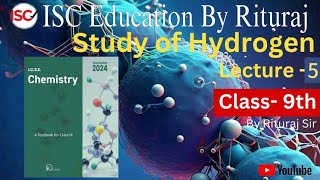 ICSE class 9 chemistry Hydrogen chapter6 Lecture5 line by line [upl. by Yasnyl673]