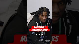 Malik Nabers’ combine interview 👀 Watch HardKnocks with the New York Giants on Max giants nfl [upl. by Llerral185]