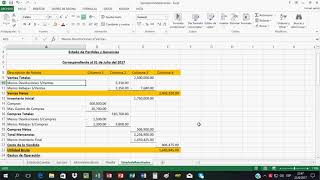 Como Hacer un Estado de Resultados O Estado de Perdidas y Ganancias contabilidade [upl. by Peppel]