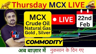 22nd Feb MCX Market Analysis  Live Intraday trading  mcx mcxgold mcxmarketwatch [upl. by Aurelia254]