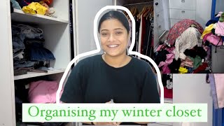 Organising my Winter Closet  Closet Cleanout  My Favourite Outfits [upl. by Richlad]