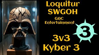 SWGOH GAC 3v3 M03 Leia Rey Beq Malgus Inquisitors Queen Gungans [upl. by Daitzman]