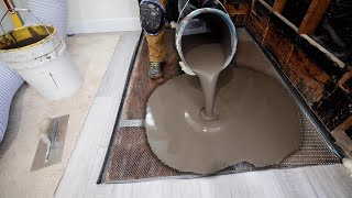 LevelQuick for FOAM SHOWER PAN on Plywood Subfloor [upl. by Madelena276]