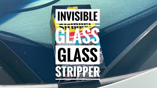 How To Remove Glass Water Spots From Your Car Windows  Invisible Glass Glass Stripper [upl. by Anitrebla169]