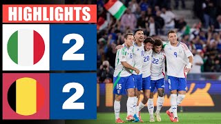 ItaliaBelgio  2  2  Highlights amp Goals  UEFA Nations League [upl. by Yuria]