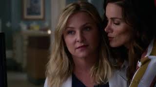 Greys Anatomy 14x02 Arizona amp Carina and kisses [upl. by Placidia]