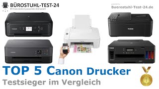 Die besten Canon Drucker 2024 TOP 5 🥇 Testsieger im Vergleich gut und günstig [upl. by Yancey410]