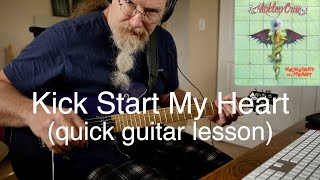 KICK START MY HEART quick guitar lesson [upl. by Aimahs]