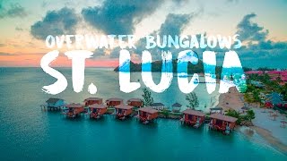 Sandals Overwater bungalows in St Lucia [upl. by Millburn]