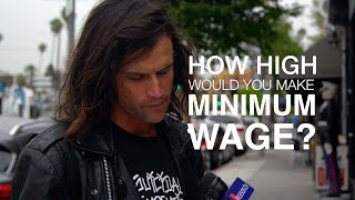 How High Would You Make the Minimum Wage We Asked LA Residents [upl. by Elyrpa616]