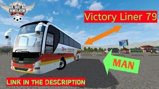 MAN CLA Victory Liner Livery  BUSSID Mod amp Livery Link in the Description [upl. by Gerik]