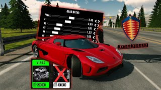 Koenigsegg Agera V12 engine gearbox car parking multiplayer [upl. by Anastasia]