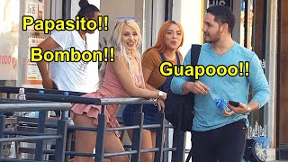 Dos chicas alagando a hombres 😏🥵  Bromas en la calle  Bufonesnet [upl. by Rodgers]