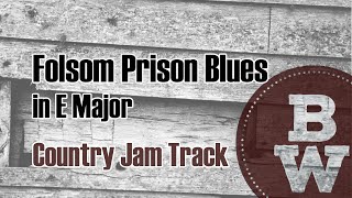 Folsom Prison Blues  Country Backing Track [upl. by Ollecram]