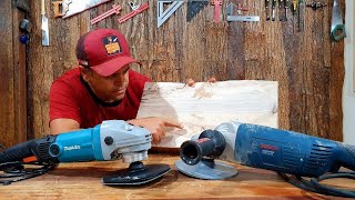 Lixamento em Madeira Bruta Qual Ferramenta Usar DicasSanding Rough Wood [upl. by Kurzawa677]