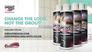 Universeal Grout Rescue Colour amp Seal  QUICK BATHROOM MAKEOVER [upl. by Arvell]