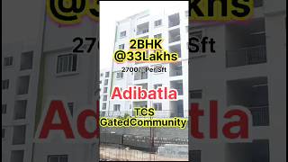 Low Budget Apartment flats amp Very Near to Adibatla TCS bereality hmda realestate [upl. by Lanni]