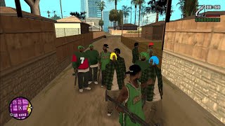 Grove vs Ballas Grand theft auto san andreas [upl. by Aissirac]