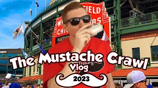 Taking on CHICAGOS Mustache Bar Crawl  The Mustache Crawl 2023 Vlog [upl. by Elrahc]