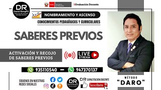 CASUÍSTICA DE ACTIVACIÓN Y RECOJO DE SABARES PREVIOS  NOMBRAMIENTO DOCENTE Y ASCENSO DE ESCALA 2022 [upl. by Sanchez]